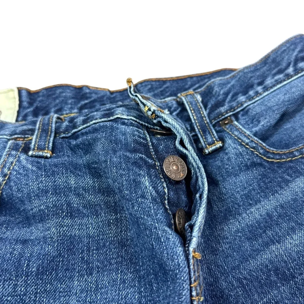 Hollister Button Fly Straight Leg Cotton Jeans Men's 30x32 (Fits 30x31 5/8)
